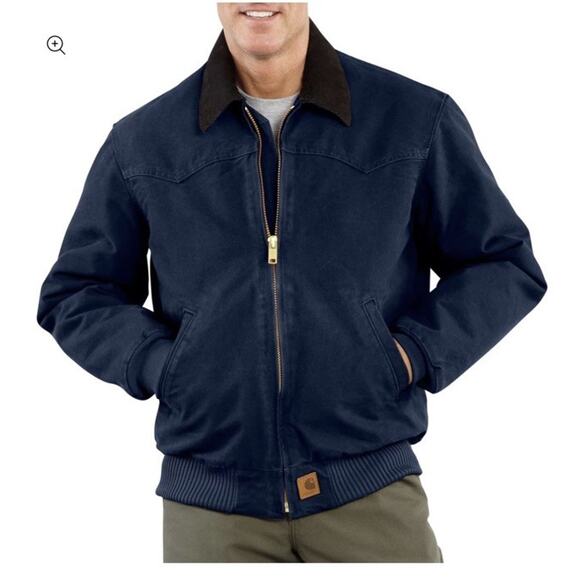 CARHARTT SANDSTONE SANTA FE JACKET/QUILTED- FLANNEL LINED - Picture 1 of 9